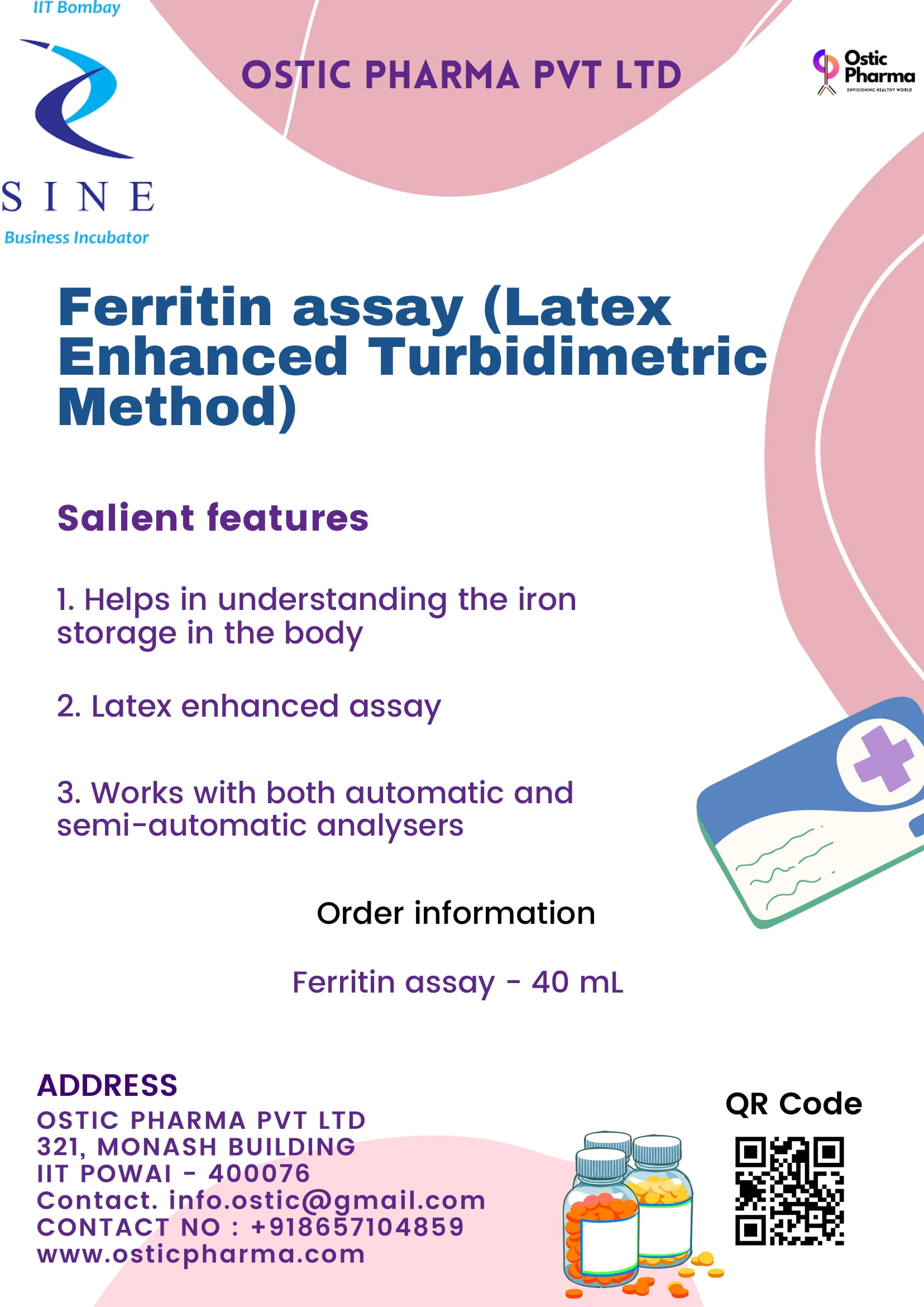 Ferritin assay (Latex Enhanced Turbidimetric Method)