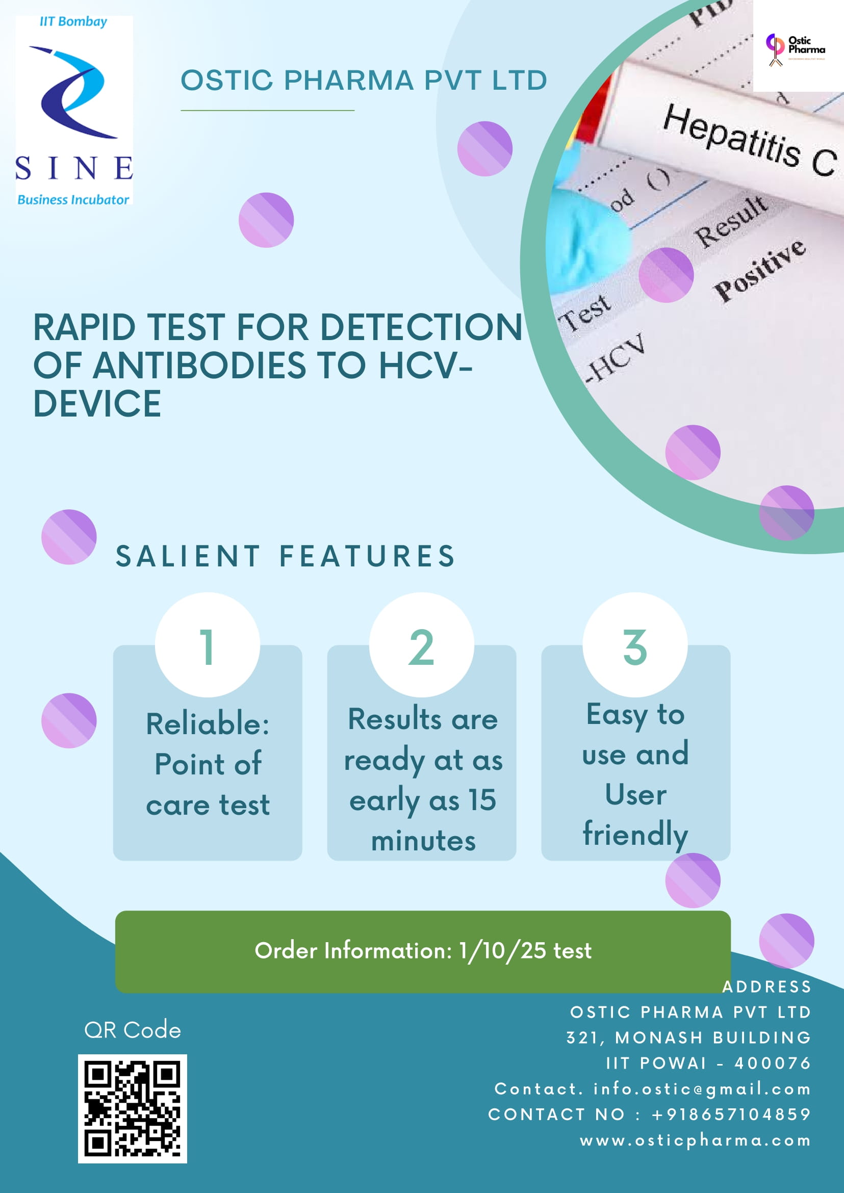 RAPID TEST FOR DETECTION OF ANTIBODIES TO HCV-DEVICE